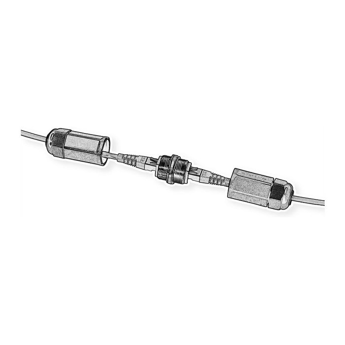 Value Acoplador Modular RJ45 Cat.6A Class EA STP Outdoor/Industria Negro
