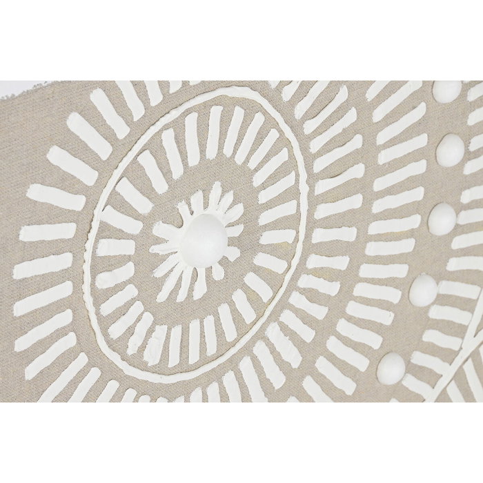 DKD Home Decor Cuadro Lienzo de Círculos Set de 2 unidades 82x82x4,5 cm