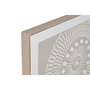 DKD Home Decor Cuadro Lienzo de Círculos Set de 2 unidades 82x82x4,5 cm