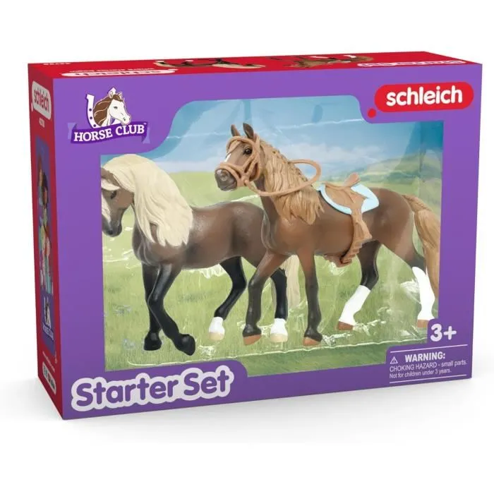 Schleich 42738 Mis primeros caballos peruanos de paso, 2 figuras de caballos, Horse Club, 5 años