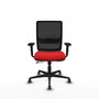 PIQUERAS Y CRESPO Silla de oficina Haches con mecanismo Sincro/Traslack Rojo/Negro