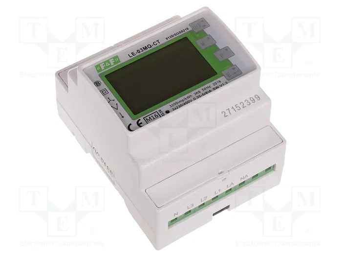 F&F Contador Digital de Energía LCD para Raíl DIN 5A F&F Contador Digital de Energía LCD para Raíl DIN 5A
