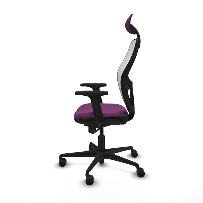 PIQUERAS Y CRESPO Silla de oficina Jorquera con mecanismo Sincro, Morado y Blanco PIQUERAS Y CRESPO Silla de oficina Jorquera con mecanismo Sincro, Morado y Blanco