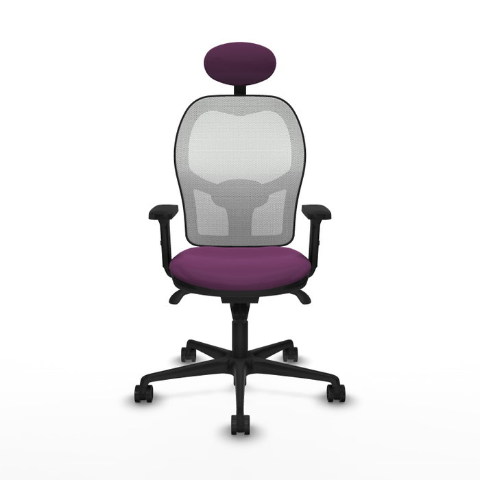 PIQUERAS Y CRESPO Silla de oficina Jorquera con mecanismo Sincro, Morado y Blanco PIQUERAS Y CRESPO Silla de oficina Jorquera con mecanismo Sincro, Morado y Blanco