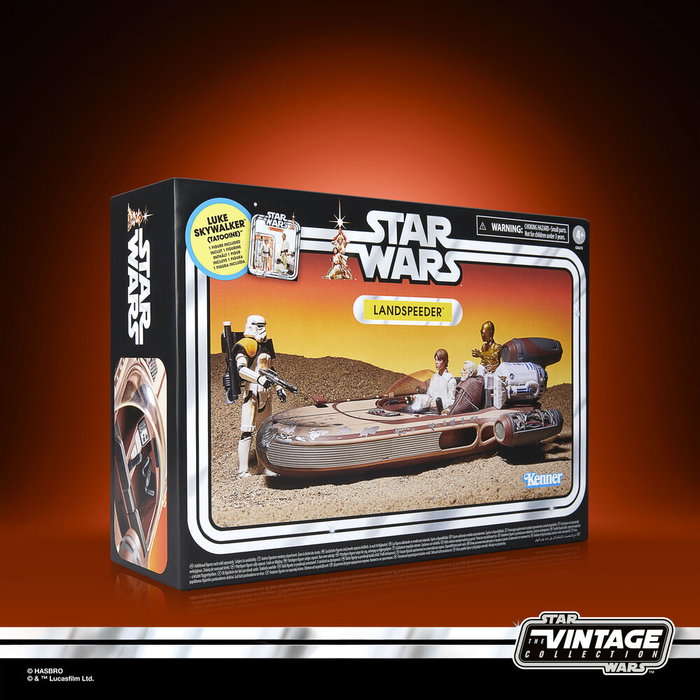 Hasbro Star Wars The Vintage Collection Luke Skywalker con Landspeeder Tatooine Pack Hasbro Star Wars The Vintage Collection Luke Skywalker con Landspeeder Tatooine Pack