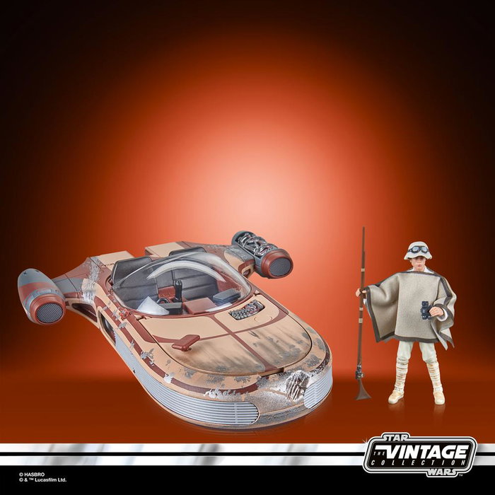 Hasbro Star Wars Vintage Collection Landspeeder de Luke Skywalker con Figura y 7 Accesorios - Colección Premium, Escala 9,5 cm, Una Nueva Esperanza Hasbro Star Wars Vintage Collection Landspeeder de Luke Skywalker con Figura y 7 Accesorios - Colección Premium, Escala 9,5 cm, Una Nueva Esperanza