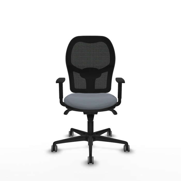 PIQUERAS Y CRESPO Silla de oficina Jorquera con mecanismo sincro, gris y negro