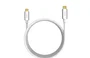 Vision TC 4MUSBC Cable USB C a USB C 4 m, USB 3.2 Gen 2 (10 Gbps), Carga 3A, Blanco, Tipo M-M