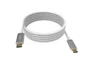 Vision TC 4MUSBC Cable USB C a USB C 4 m, USB 3.2 Gen 2 (10 Gbps), Carga 3A, Blanco, Tipo M-M