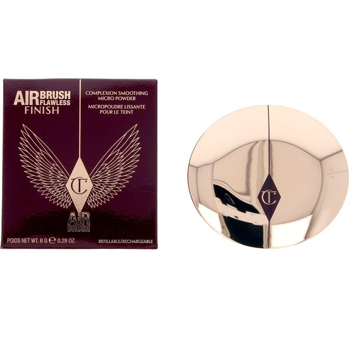 Charlotte Tilbury AIRBRUSH FLAWLESS Finish Setting Powder #2-Medium 8 gr - Polvo Compacto Fijador de Acabado Aerógrafo
