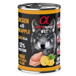 Alpha Spirit Canine Pollo con Piña 6x400g
