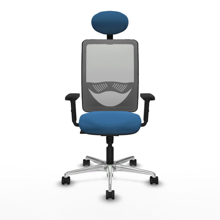 PIQUERAS Y CRESPO Silla de oficina Zulema Azul claro y Gris