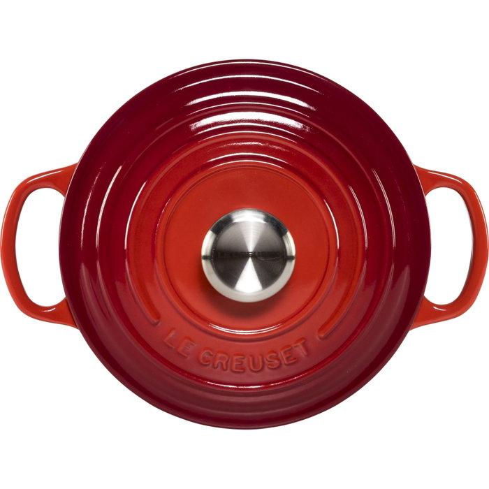 Le Creuset Cacerola Redonda Signature de Hierro Fundido 18 cm Rojo Le Creuset Cacerola Redonda Signature de Hierro Fundido 18 cm Rojo