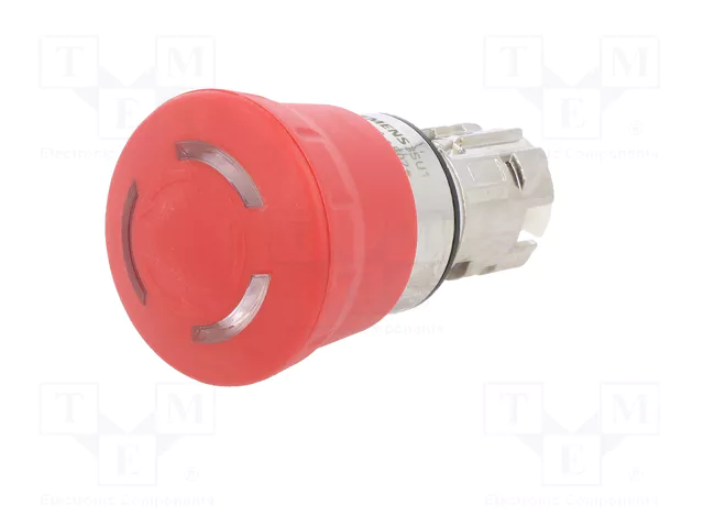 SIEMENS Interruptor de emergencia 22mm rojo 3SU1.5