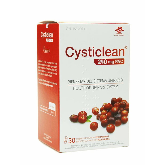 Cysticlean Clásico 240 mg de PAC y Arándano Rojo 30 sobres Cysticlean Clásico 240 mg de PAC y Arándano Rojo 30 sobres