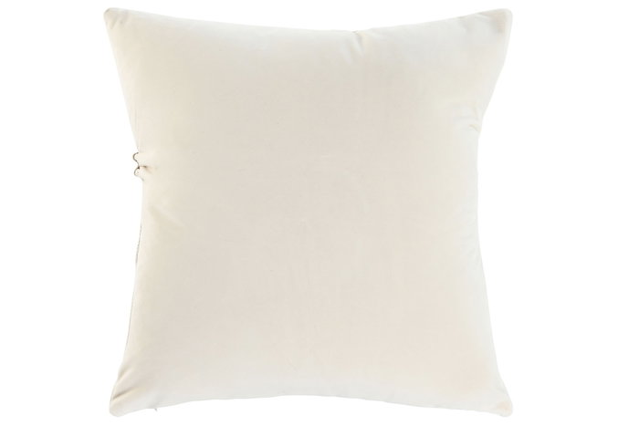 DKD Home Decor Cojín Blanco Pu Polyester 10 x 45 x 45 cm