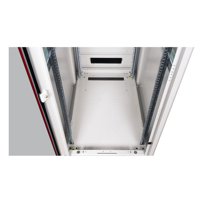 ROLINE 26.21.0061 Bastidor de Red 19 Pulgadas 42U 600x1000mm, Vidrio Gris, 600 kg Capacidad