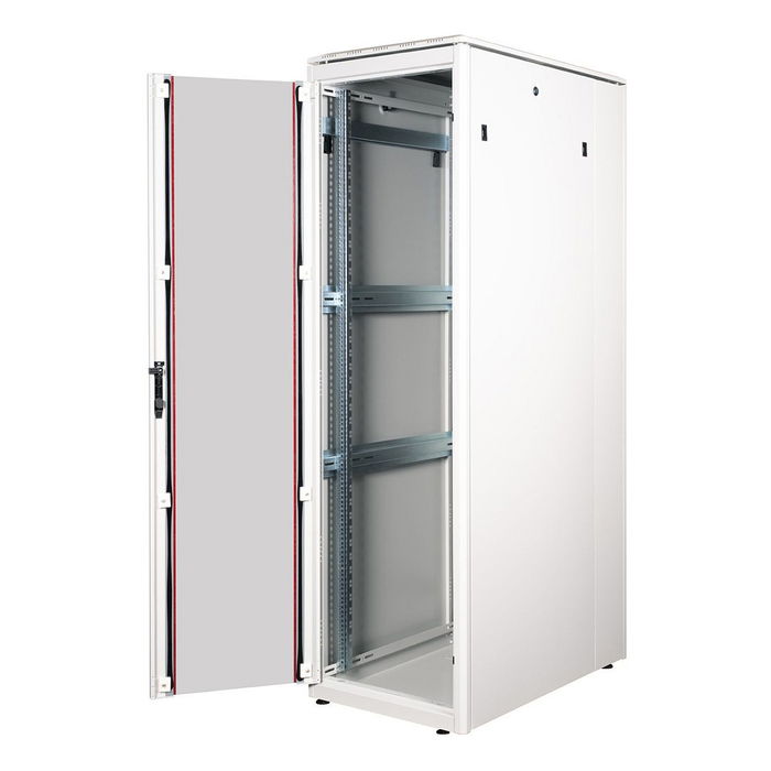 ROLINE 26.21.0061 Bastidor de Red 19 Pulgadas 42U 600x1000mm, Vidrio Gris, 600 kg Capacidad