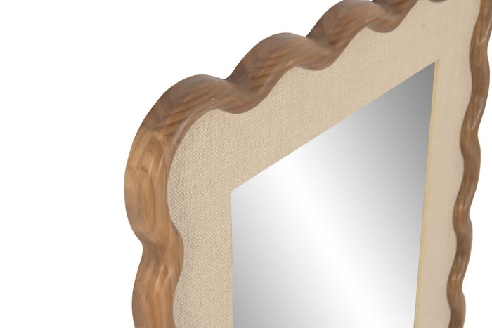 DKD Home Decor Espejo Urban Yaxi 26 Natural Beige 3 x 91.5 x 61 cm
