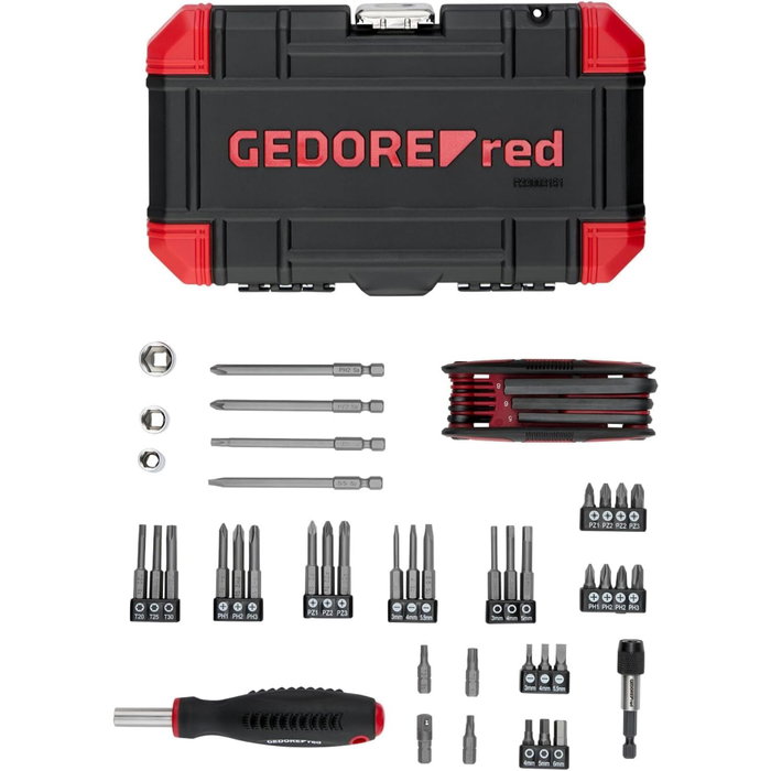 GEDORE red Calendario de Adviento 2025, 51 piezas, 1/4 pulgada GEDORE red Calendario de Adviento 2025, 51 piezas, 1/4 pulgada
