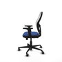 PIQUERAS Y CRESPO Silla de oficina Jorquera Azul Marino con Malla Blanca