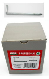 FER Alcayatas Acero Zincada 2.9 x 50 mm