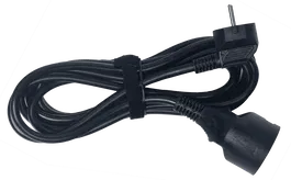 Algamlight Enchufe Alargador Estándar PVC H05VV-F 3G1,5Mm² - 3M Negro