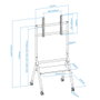 Tooq iDREAMS Soporte de Suelo con Ruedas FS20206M-B para TV de 37-86 pulgadas