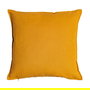 Cojín Ocre 85%Algodón-15%Lino Decoración 50 X 50 cm (Set de 2)