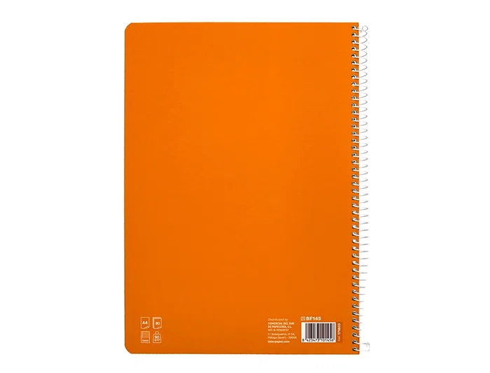 Liderpapel Cuaderno Espiral A4 Pautaguía Tapa Dura Naranja Liderpapel Cuaderno Espiral A4 Pautaguía Tapa Dura Naranja
