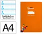 Liderpapel Cuaderno Espiral A4 Pautaguía Tapa Dura Naranja