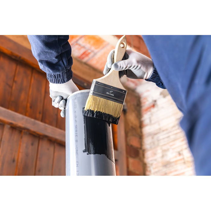 Koma Tools Esmalte Multisuperficies Negro Satinado 750 ml para Interior y Exterior, Secado Rápido y Lavable