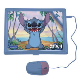 LEXIBOOK Ordenador Portátil Educativo Disney Stitch Bilingüe