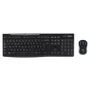 Logitech MK270 - Teclado y Ratón Combo Inalámbrico RF Oficina, AZERTY Belgiano, 100% con Teclado Numérico, Negro, 920-004524