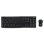 Logitech MK270 - Teclado y Ratón Combo Inalámbrico RF Oficina, AZERTY Belgiano, 100% con Teclado Numérico, Negro, 920-004524