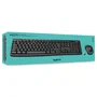 Logitech MK270 - Teclado y Ratón Combo Inalámbrico RF Oficina, AZERTY Belgiano, 100% con Teclado Numérico, Negro, 920-004524