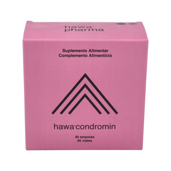 HAWA PHARMA Hawa Condromin 30 Ampollas - Suplemento Articular con Harpagofito, Glucosamina, Condroitina, MSM y Colágeno HAWA PHARMA Hawa Condromin 30 Ampollas - Suplemento Articular con Harpagofito, Glucosamina, Condroitina, MSM y Colágeno