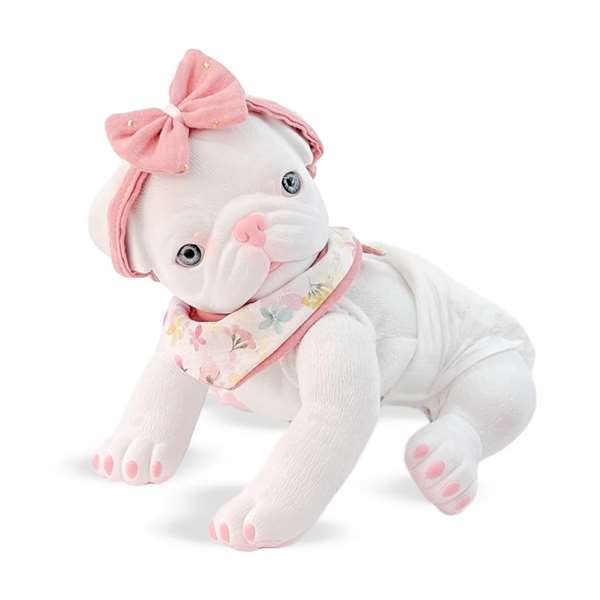 Berjuan Perro Pug Blanco Peluche 60111-24 35 cm Berjuan Perro Pug Blanco Peluche 60111-24 35 cm