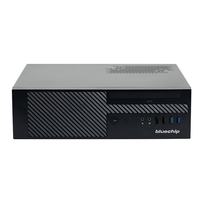 Bluechip BUSINESSline S3200 Mini PC Slim, Intel Core i3-14100 (4.7 GHz), 8 GB RAM DDR5, 500 GB SSD NVMe PCIe 4.0, Windows 11 Pro, 2.5 Gb Ethernet, Intel UHD Graphics 730, Negro