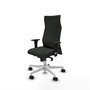 PIQUERAS Y CRESPO Sillón Albacete con Mecanismo Sincro Negro y Base Blanca