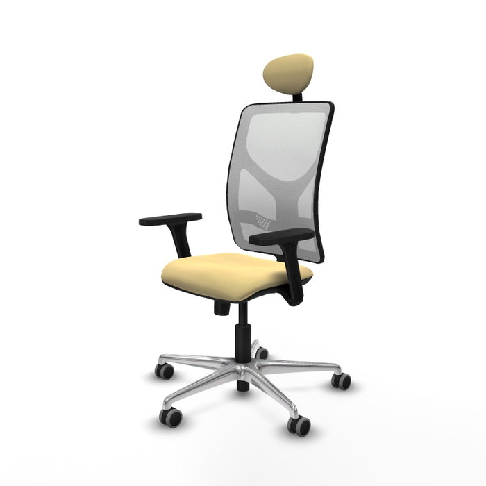 PIQUERAS Y CRESPO Silla de oficina Motilla con mecanismo Sincro, Crema y Blanco PIQUERAS Y CRESPO Silla de oficina Motilla con mecanismo Sincro, Crema y Blanco