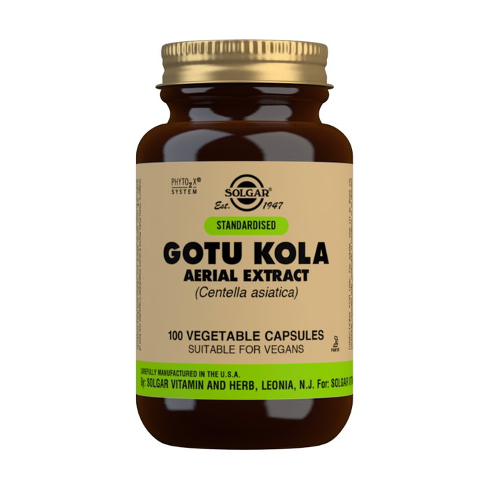 SOLGAR Gotu Kola (Centella Asiática) 100 Cápsulas Vegetales