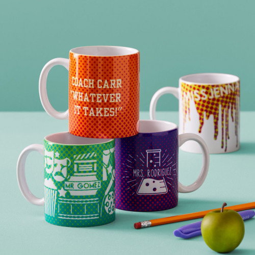 Cricut Tazas (2007823) - Pack de 2 Tazas de Cerámica Blanco, Capacidad 425 ml