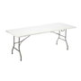 Mesa Plegable Blanco Metal Polietileno 244 x 76 x 74 cm