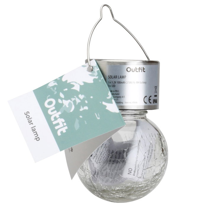 Outfit Lámpara Solar Led 6 Cm 1 Luz Blanca Cálida