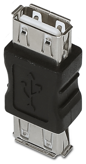 Aisens Adaptador USB 2.0 Hembra a Hembra Negro A103-0037