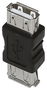 Aisens Adaptador USB 2.0 Hembra a Hembra Negro A103-0037