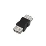 Aisens Adaptador USB 2.0 Tipo A Hembra a Hembra Negro A103-0037