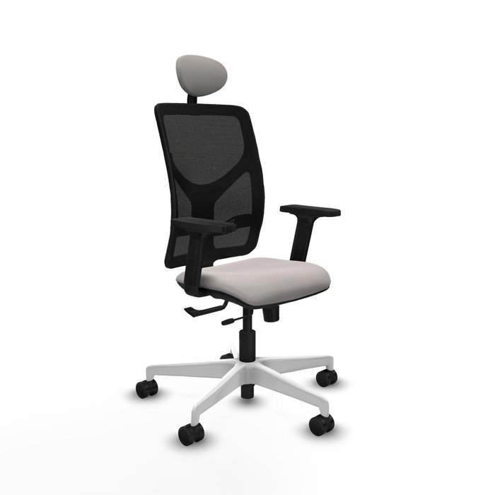 PIQUERAS Y CRESPO Silla de oficina Motilla con mecanismo Sincro/Traslack Blanco y Negro PIQUERAS Y CRESPO Silla de oficina Motilla con mecanismo Sincro/Traslack Blanco y Negro