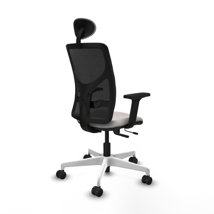 PIQUERAS Y CRESPO Silla de oficina Motilla con mecanismo Sincro/Traslack Blanco y Negro PIQUERAS Y CRESPO Silla de oficina Motilla con mecanismo Sincro/Traslack Blanco y Negro
